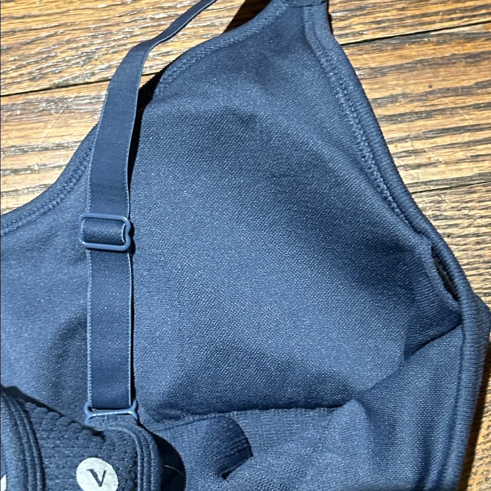 Velocity Seamless Morning Run Racerback Bra — Navy Blue - Picture 6 of 6